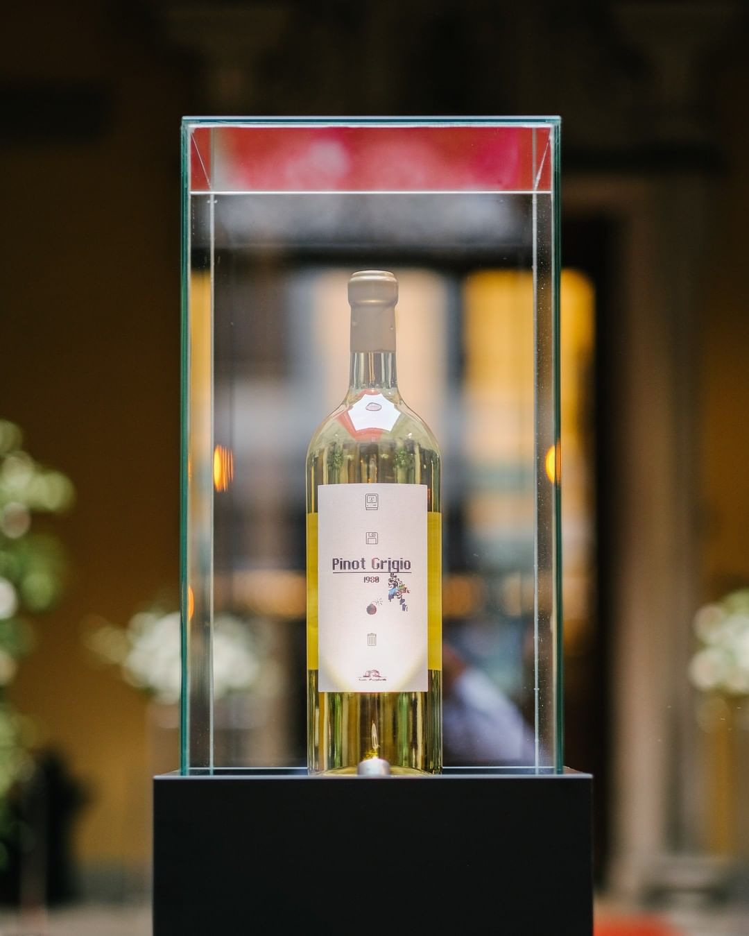 A bottle of wine